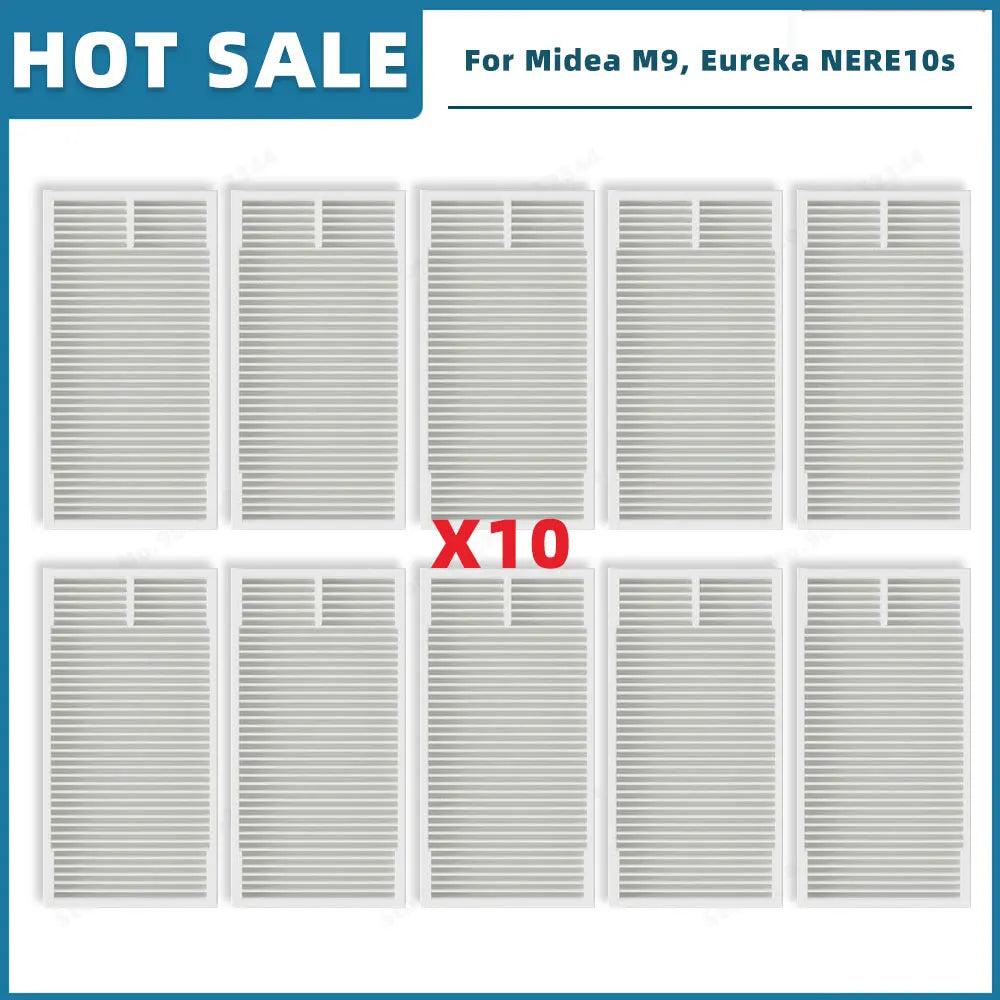 Compatible For ( Midea M9 / VCR S10 Plus / Eureka E20 Plus / NERE10s E10S / Obode A8 ) Spare Parts Main Side Brush Filter Mop