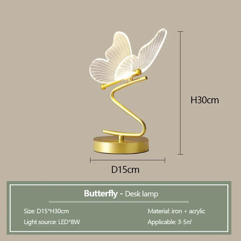 Modern Transparent Butterfly Ceiling Chandeliers Luxury Designer Pendant Lights