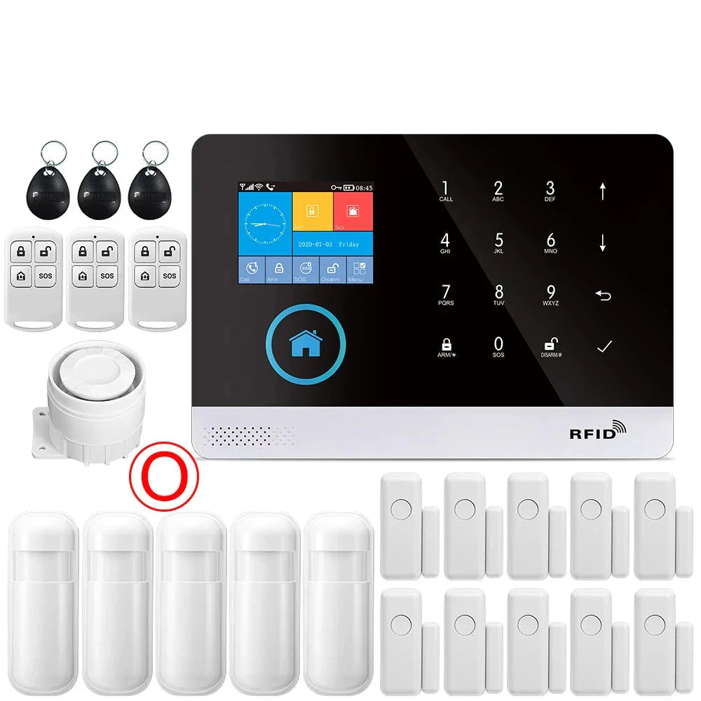 Alarm System for Home Burglar Security 433MHz WiFi GSM Alarm Wireless