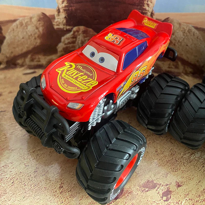 4pcs Disney Pixar Cars Set Lightning Mcqueen Figures Jackson Storm Mack Uncle Truck Pull-Back Cars Model Doll Children Toy Gift