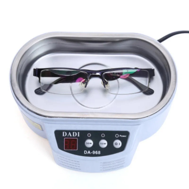 30/50W Digital Ultrasonic Cleaner Tub Dual Frequency Vibration Jewelry Parts Glasses Circuit Board Portable Watch Washer Machine