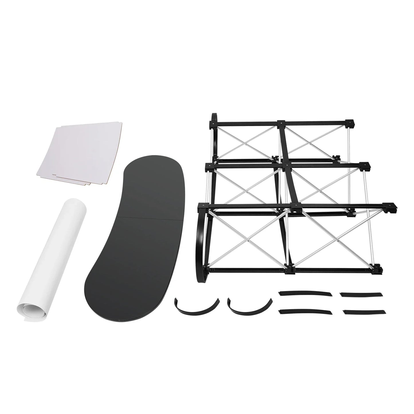 Foldable Tradeshow Table Exhibition Countertop Podium Promotion Table Office Reception Desk School Lecture Table