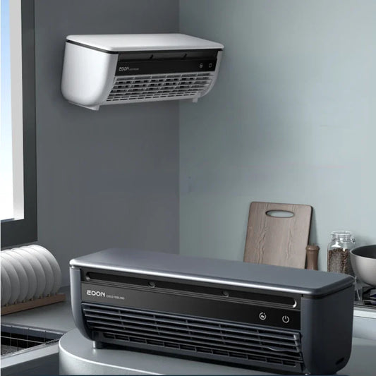 Kitchen Air Conditioning Refrigeration Wall-Mounted Fan Large Wind Rechargeable Fan Household Stand Remote Control Portable Fan