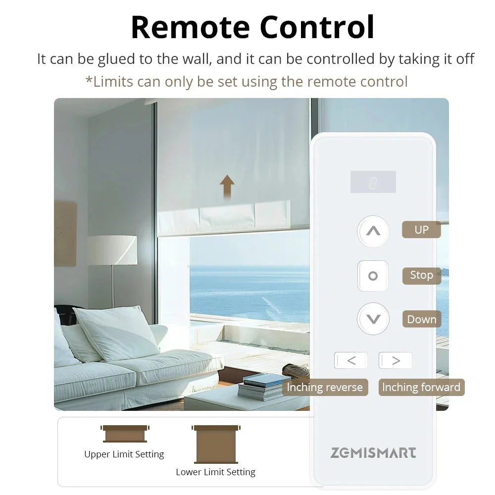 Smart Roller Shade Blinds Motor for 37 38mm Tube Alexa Google Home Smart things Home kit App Control