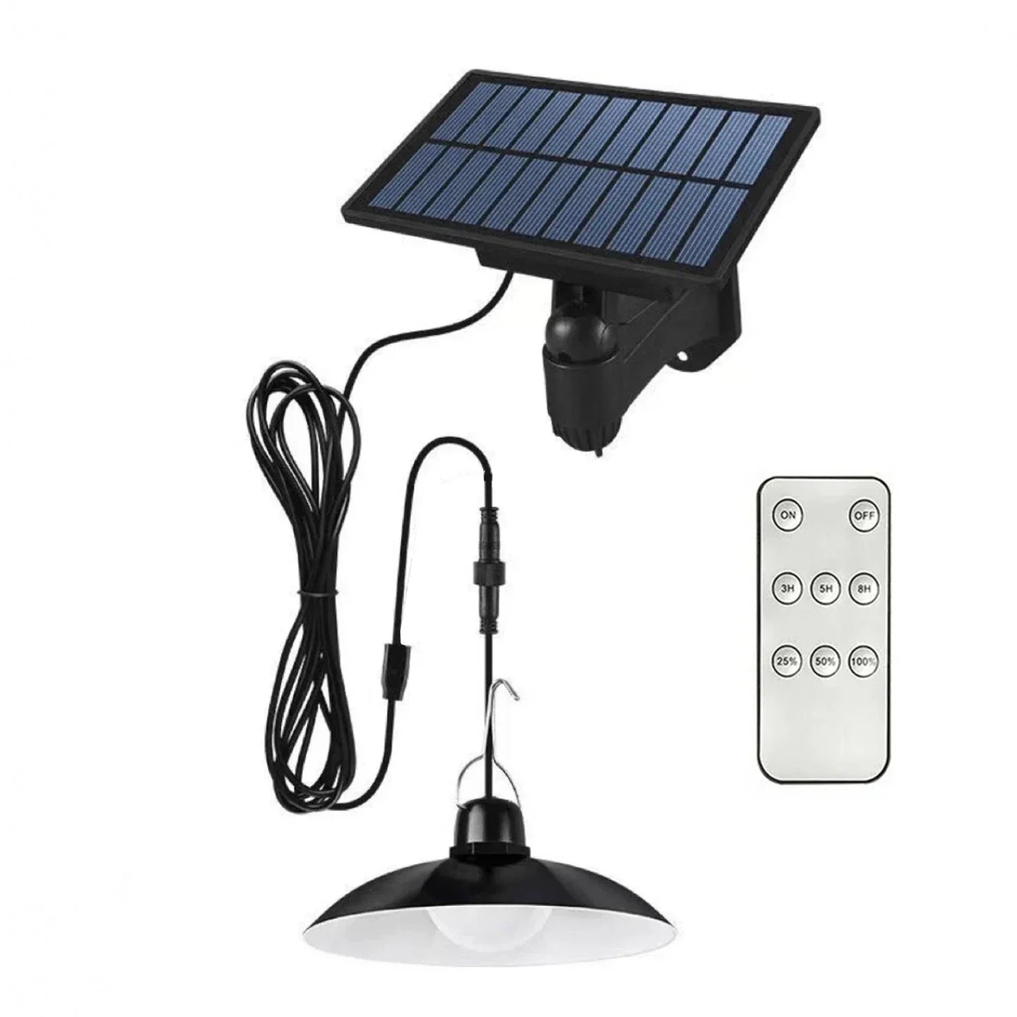 2 Led Solar Powered Lamp with Remote Control