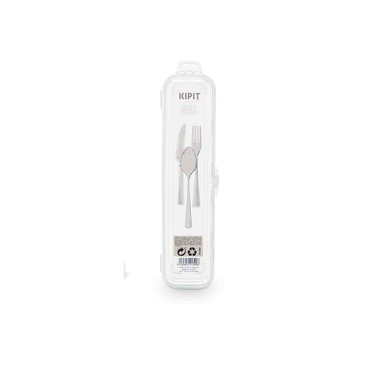 Case Pieces of Cutlery Travel Transparent (48 Units)