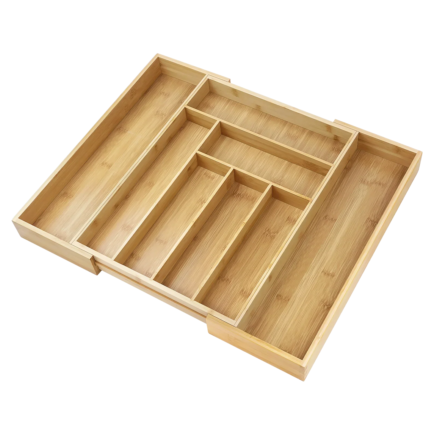 Bamboo Cutlery Expandable Divide Storage Trays Rack Neat Elegant Kitchen Drawer Organizer Furniture Accessories ，Picnicking out