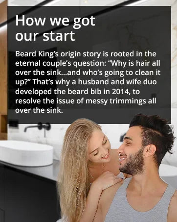 Beard Bib Apron Shaving Set for Dad As Seen on Shark Tank  Men's Hair Catcher for Shaving  Grooming Accessories  Packing