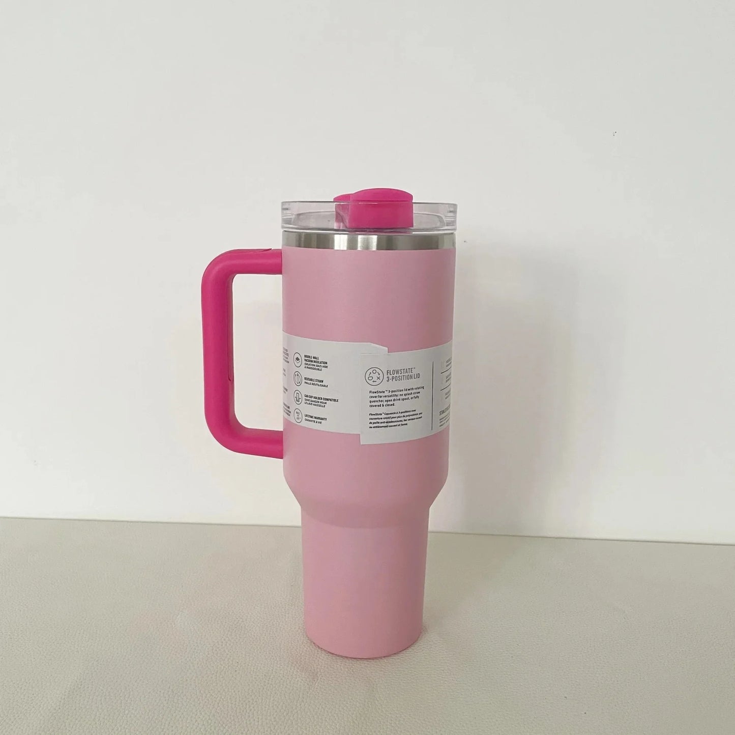 40Oz Handle Straw Lid Stainless Steel 30oz/40oz Vacuum Insulated Car Mug Double Wall Thermal Iced Travel Cup