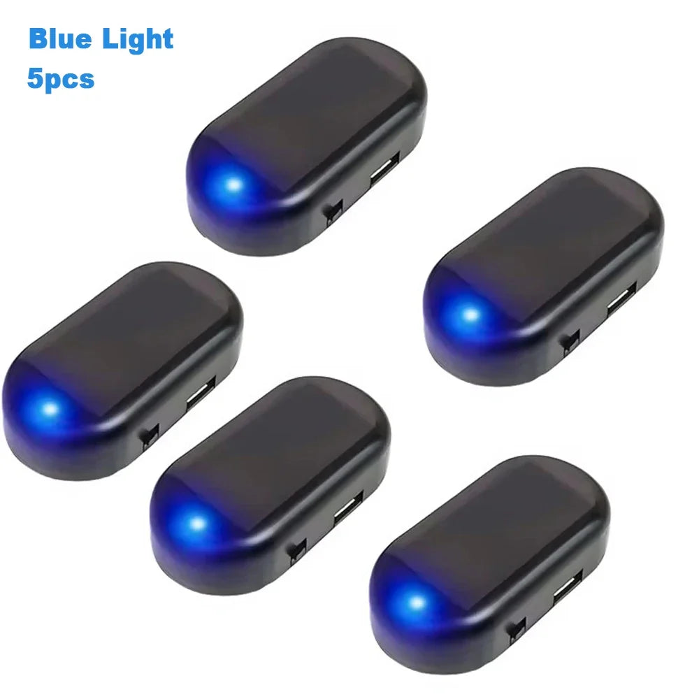 Solar Car Security Light LED Flashing Anti-Theft Warning Light (Dummy Alarm)