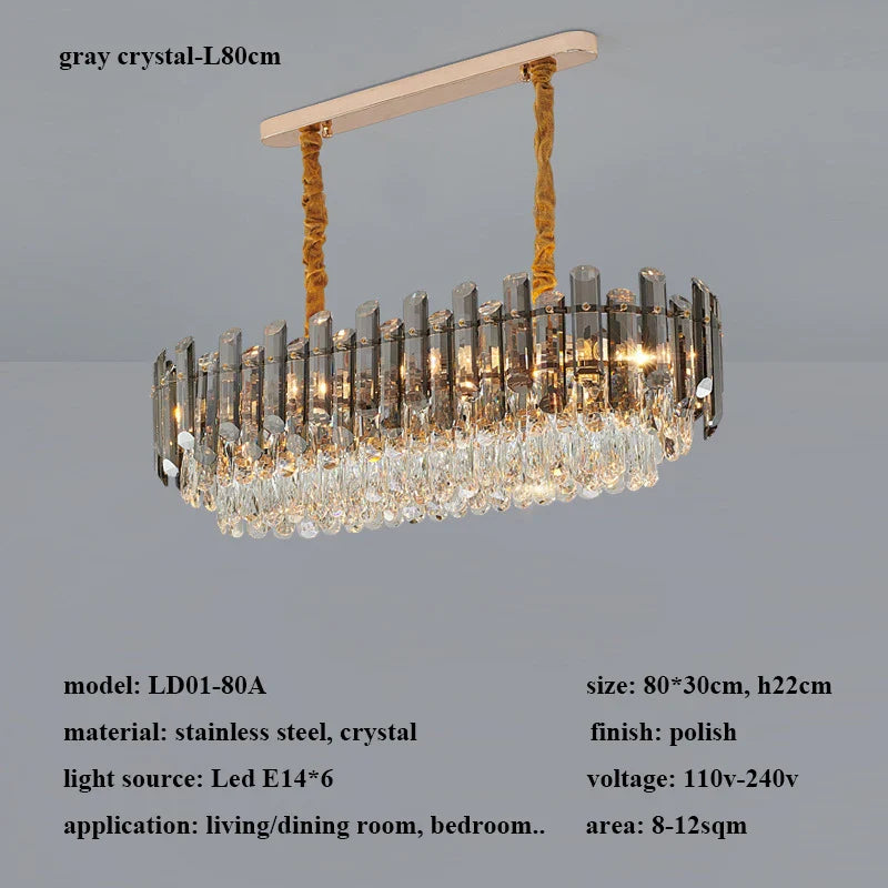 Modern Luxury Crystal Led Pendant Lights