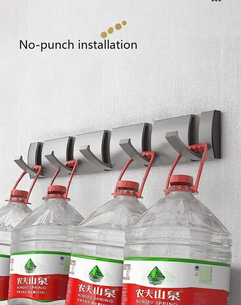 Bathroom Black Golden Hook Folding No Punch Installation Wall Mounted Rack Hooks Towel Clothes Holder Racks Hooks Bedroom