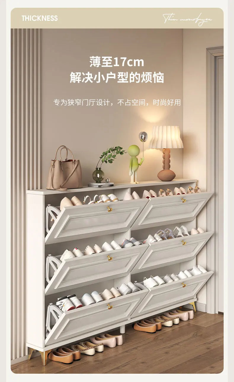 Entryway Vertical Shoe Rack Nordic Multilayer Design Ultra Thin Balcony Shoe Rack Shelf Narrow Meuble A Chaussure Hall Furniture