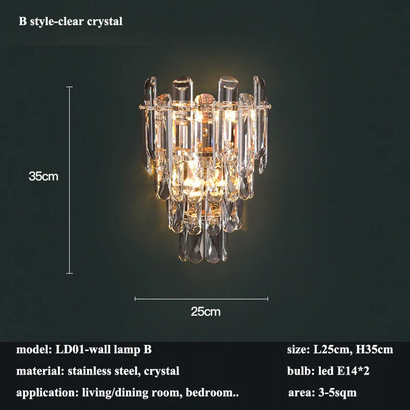Modern Luxury Crystal Led Pendant Lights