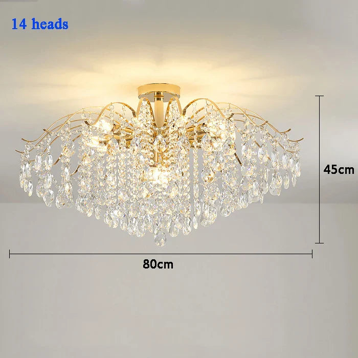 Modern Luxury Crystal Ceiling Chandelier Ceiling Lamp