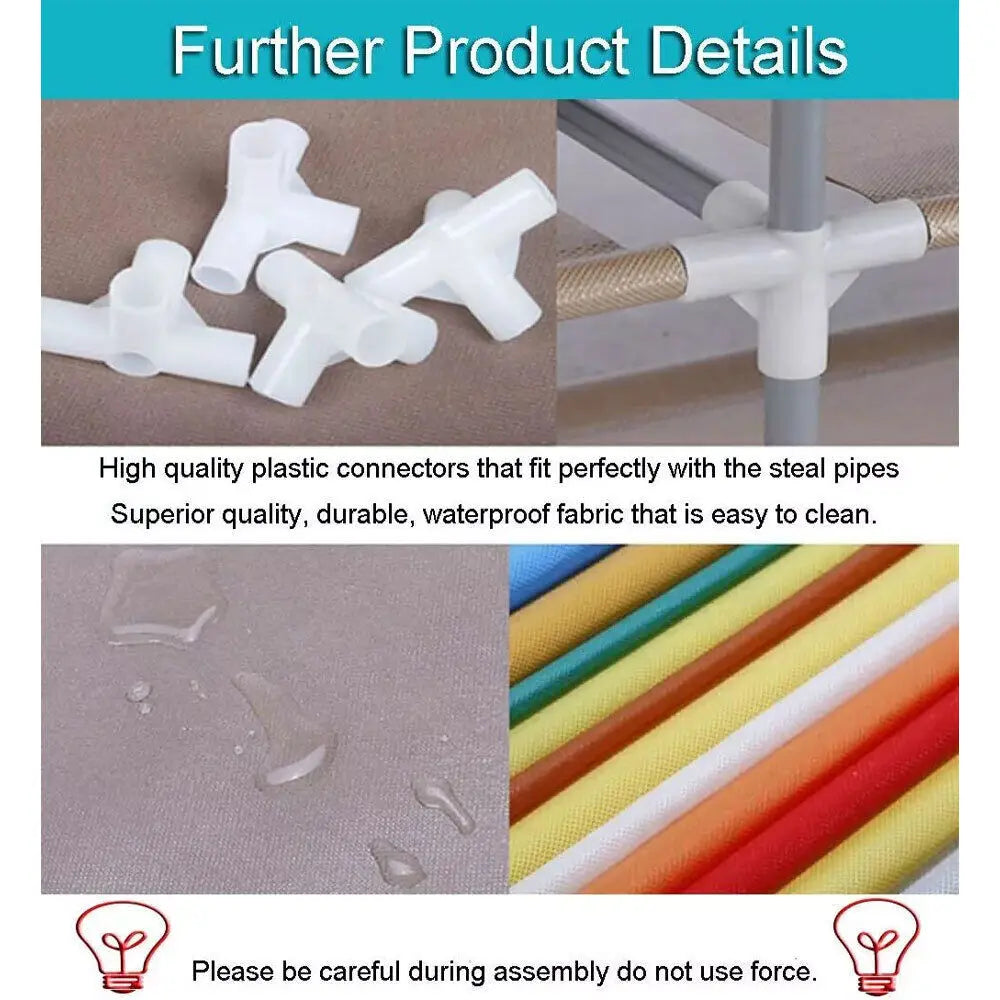 7/10Tier Dustproof Shoe Cabinet Multilayer Minimalist Nonwoven Shoe Rack Organizer Home Furniture Space-saving Organizer