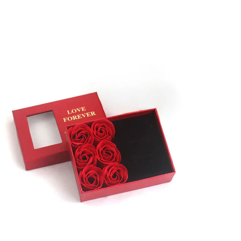 1PC Jewelry Box Jewelry Box Rose Gift Box Christmas Valentine's Day Romantic Delicate Necklace Box