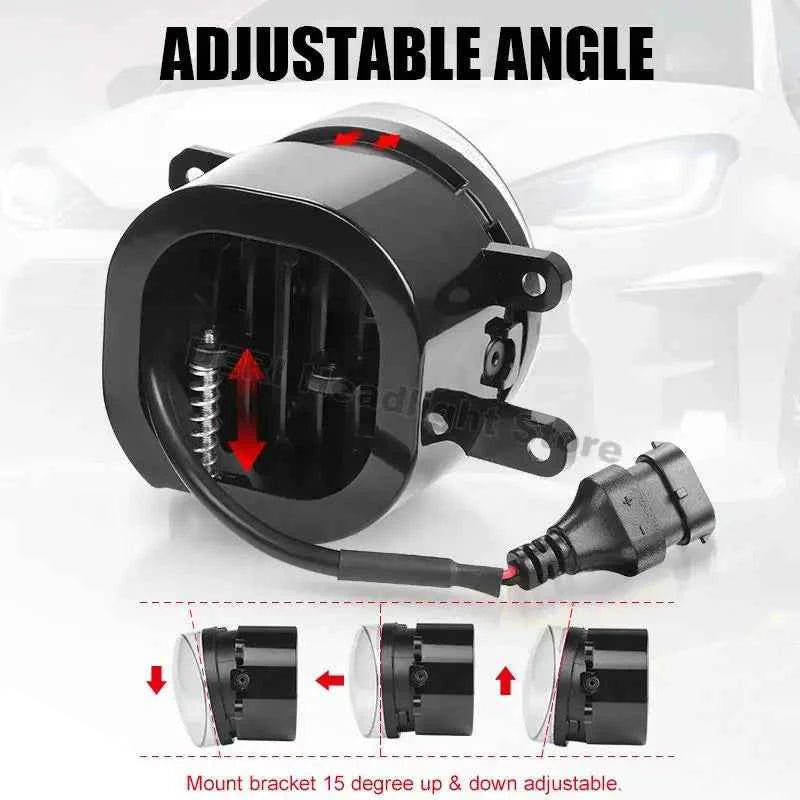 3 inch LED Fog Light 30W 6000K White Flat Driving Beam Off Road Driving Lamp