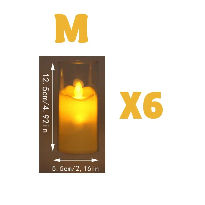 6Pcs Led Flameless candles