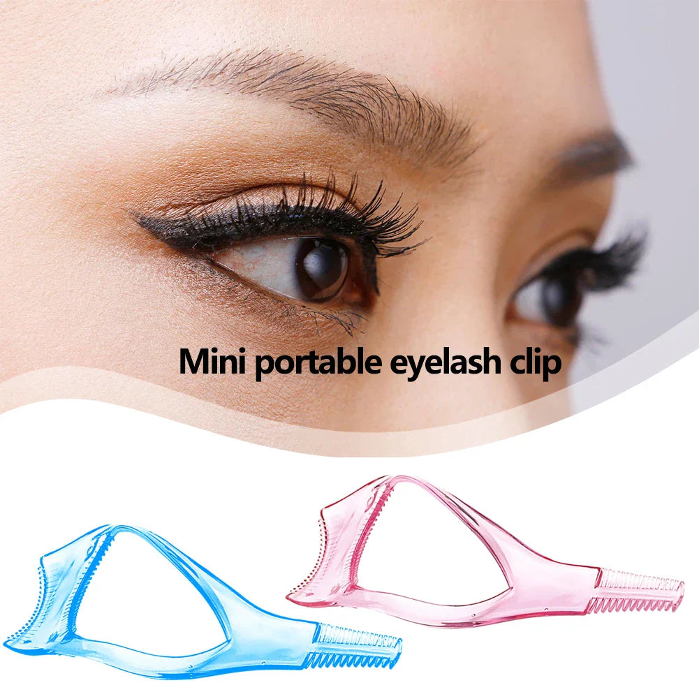 3 in 1 Mascara Shield Guide Guard Lash Curler Eyelash Curling Comb Makeup Tools