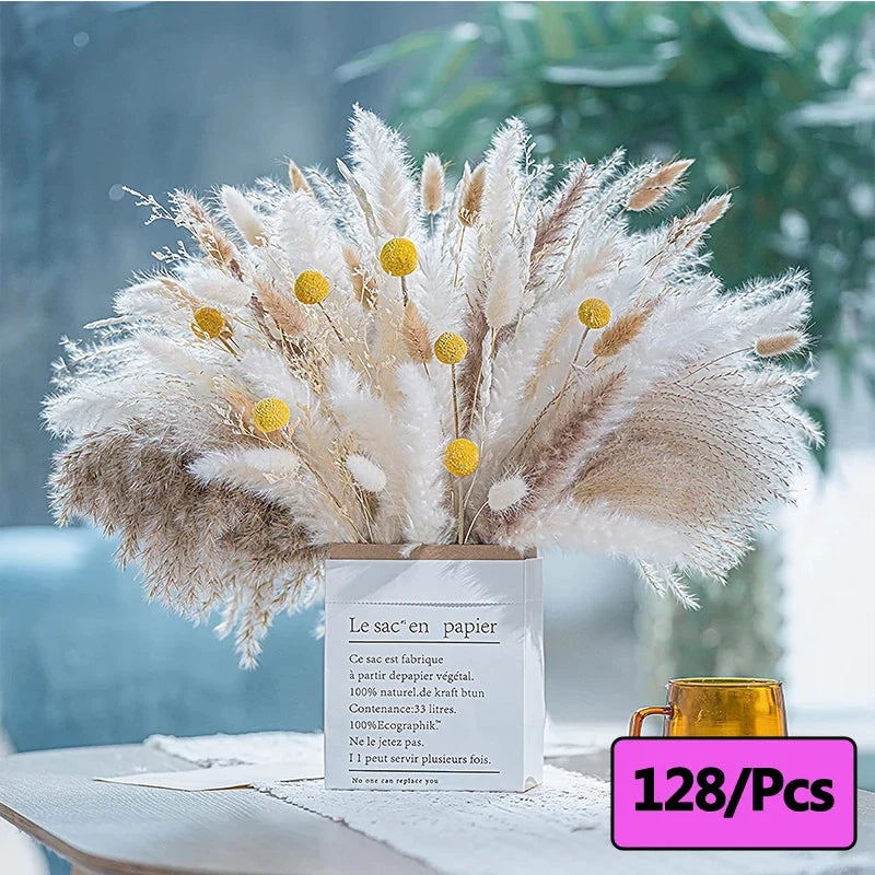 300pcs Rabbit Tail Grass Flower Bouquet
