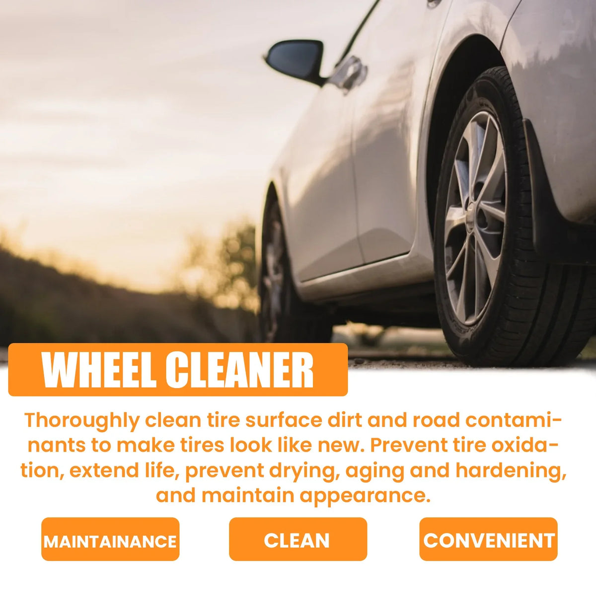 Rayhong Tire & Surface Cleaner 120ml Car Tire Restoration & Rust Removal Spray
