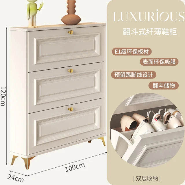 Entryway Vertical Shoe Rack Nordic Multilayer Design Ultra Thin Balcony Shoe Rack Shelf Narrow Meuble A Chaussure Hall Furniture