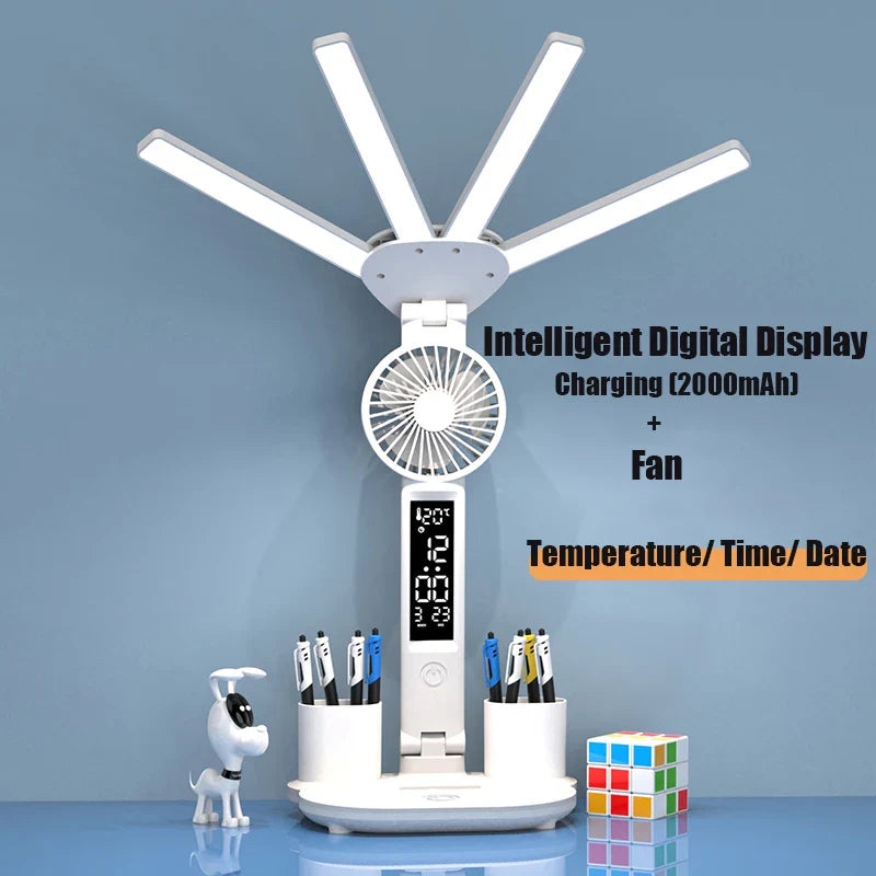 3in1 Multifunction Table Lamp LED Four-headed Folding