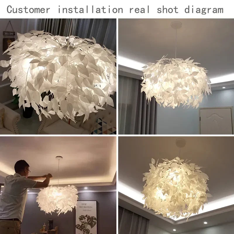 Feather Round Led Lamp