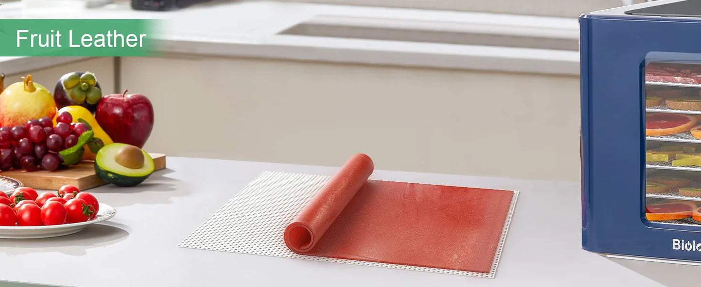 BioloMix 6 Trays Food Dehydrator with LED Touch Control,Digital Temperature and Time,Dryer for Fruit Vegetable Meat Beef Jerky