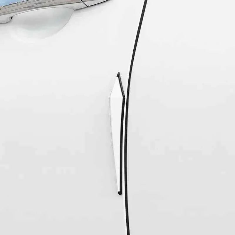 4pcs Car Antis-scratch Protective Sticker Body Bumper Anti-collision Protection  Door Rearview Mirror Edge Guard Rubber Strip