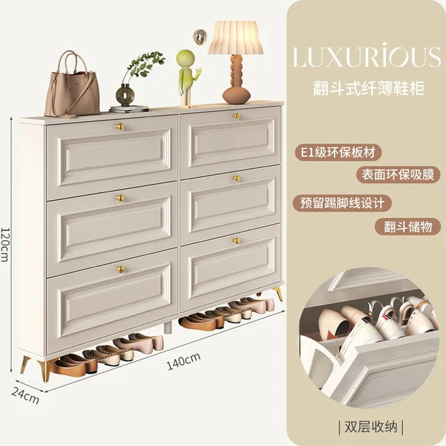 Entryway Vertical Shoe Rack Nordic Multilayer Design Ultra Thin Balcony Shoe Rack Shelf Narrow Meuble A Chaussure Hall Furniture