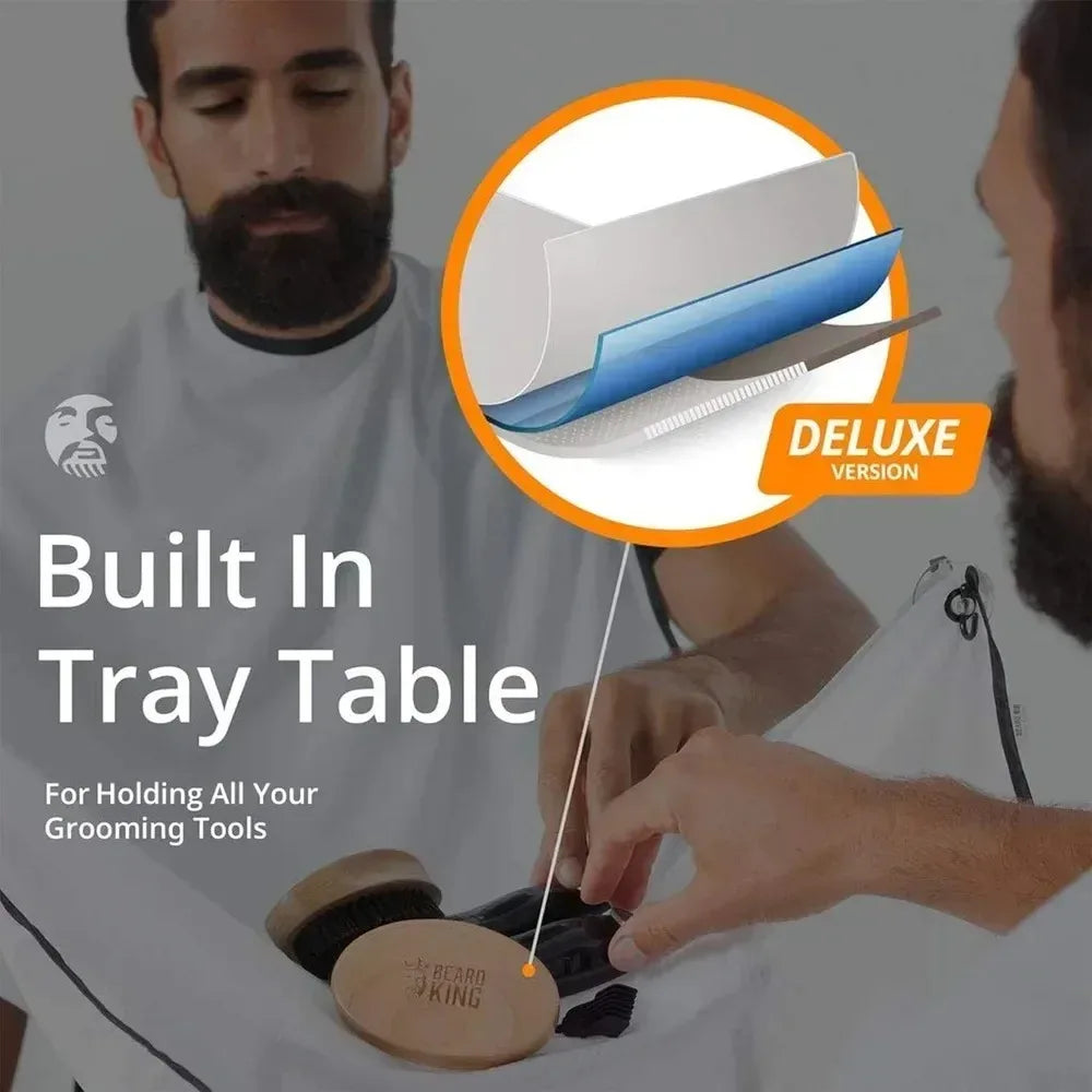 Beard Bib Apron Shaving Set for Dad As Seen on Shark Tank  Men's Hair Catcher for Shaving  Grooming Accessories  Packing