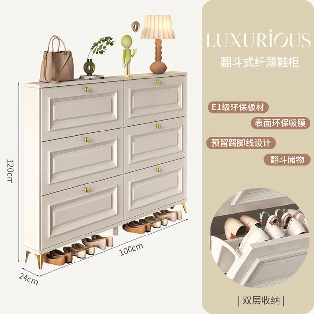 Entryway Vertical Shoe Rack Nordic Multilayer Design Ultra Thin Balcony Shoe Rack Shelf Narrow Meuble A Chaussure Hall Furniture