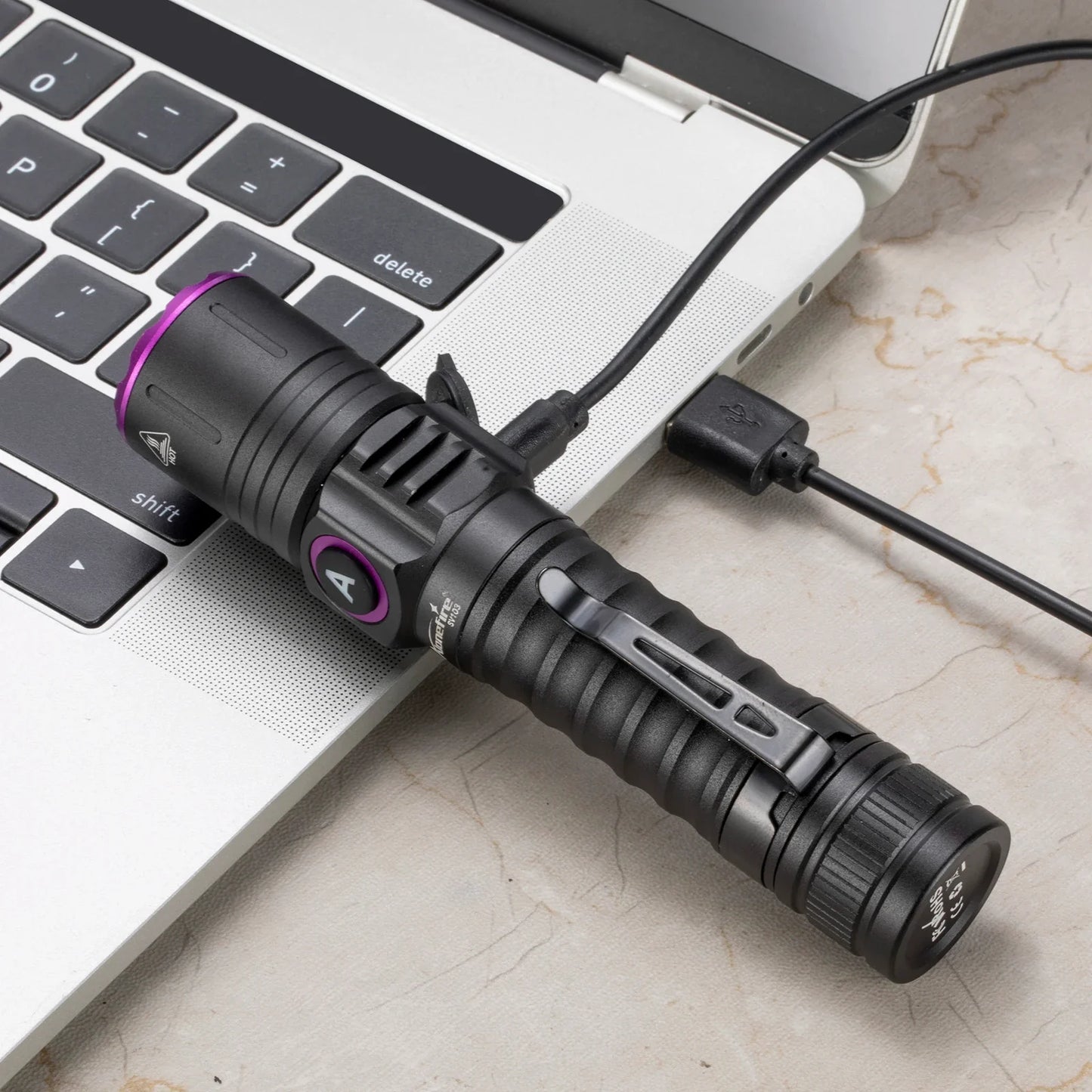 15W High power UV 395/365nm USB Rechargeable Flashlight Cat Dog Urine Tinea Ore Money Scorpion Fluorescence Marker Purple Light