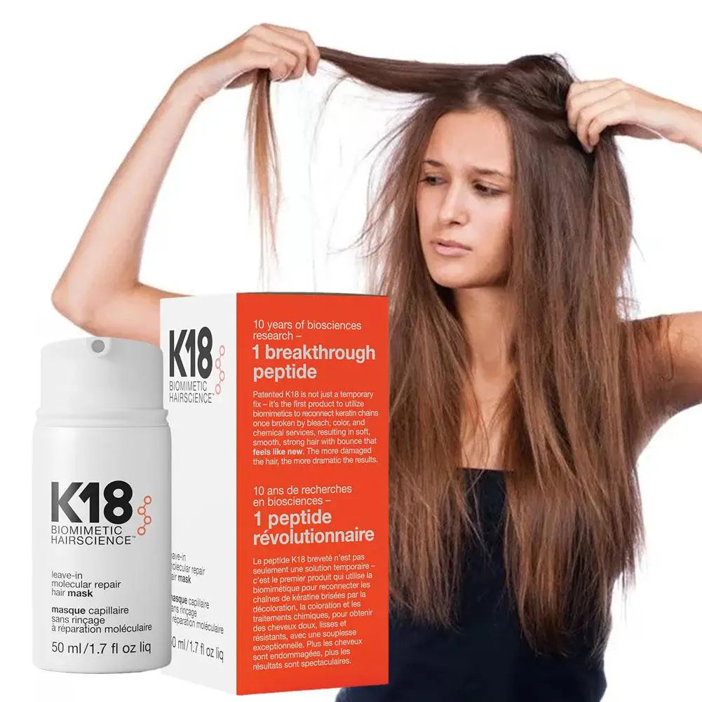 5/1pcs K18 Leave-In Molecular/1*kertain Repair Hair Mask Softens Restores Damaged Hair Deep Keratin Treatment for Hair and Scalp