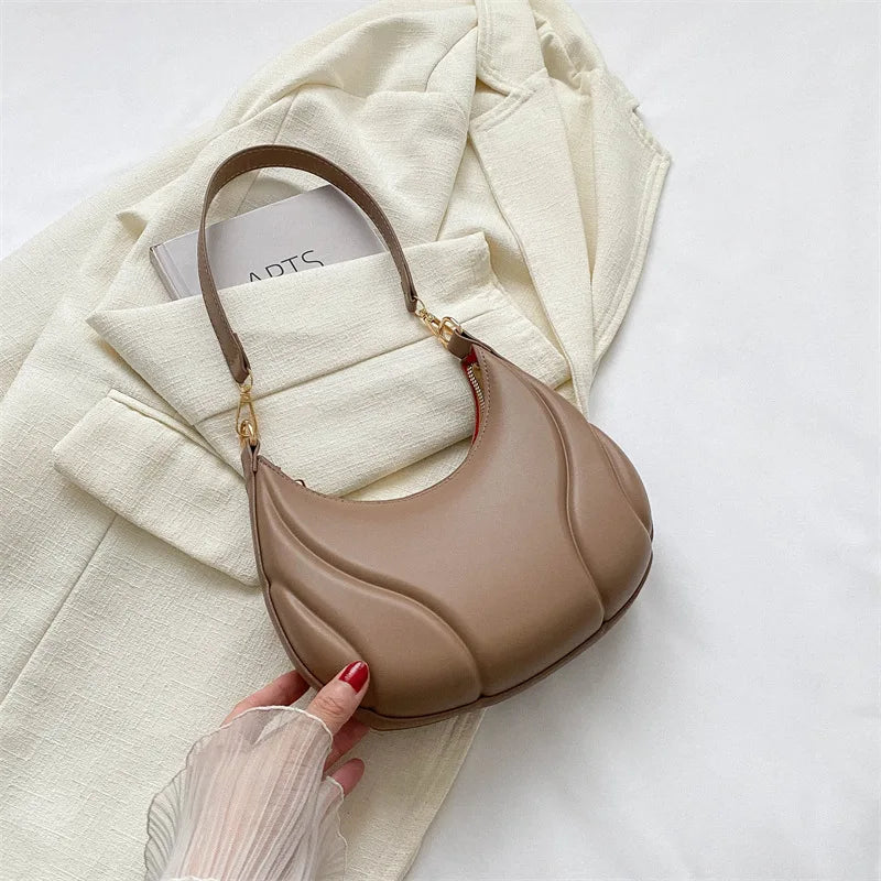 Hot Selling Maillard-Style Retro Small Bag Spicy Girl Y2K Wasteland-style Vintage Leather Shoulder Armpit Bag 2025