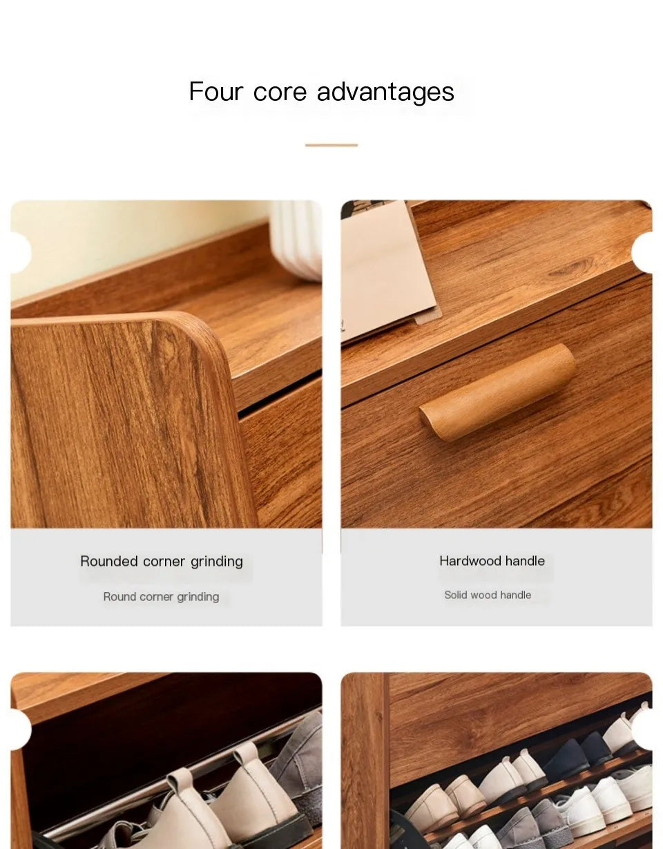 Flip Over Shoe Cabinet Simple Modern Door-side Tip-up Shoes Rack Ultra-thin Economical Home Multi-functional Assembled Shoe Rack