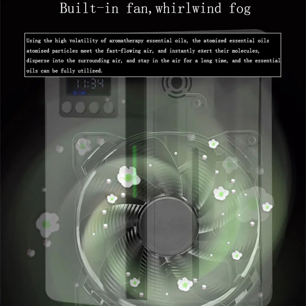 Scent Machine Aroma Diffuser Wall Mounted Hotel 160ML Aroma With Fan Inside