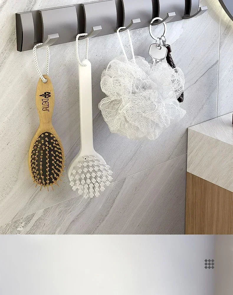 Bathroom Black Golden Hook Folding No Punch Installation Wall Mounted Rack Hooks Towel Clothes Holder Racks Hooks Bedroom