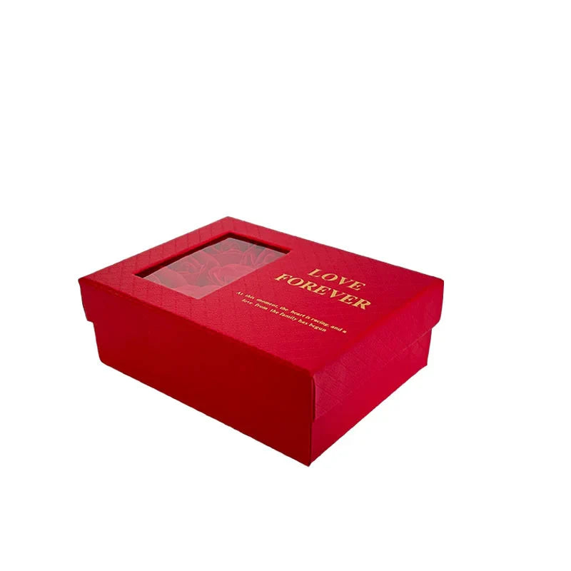 1PC Jewelry Box Jewelry Box Rose Gift Box Christmas Valentine's Day Romantic Delicate Necklace Box