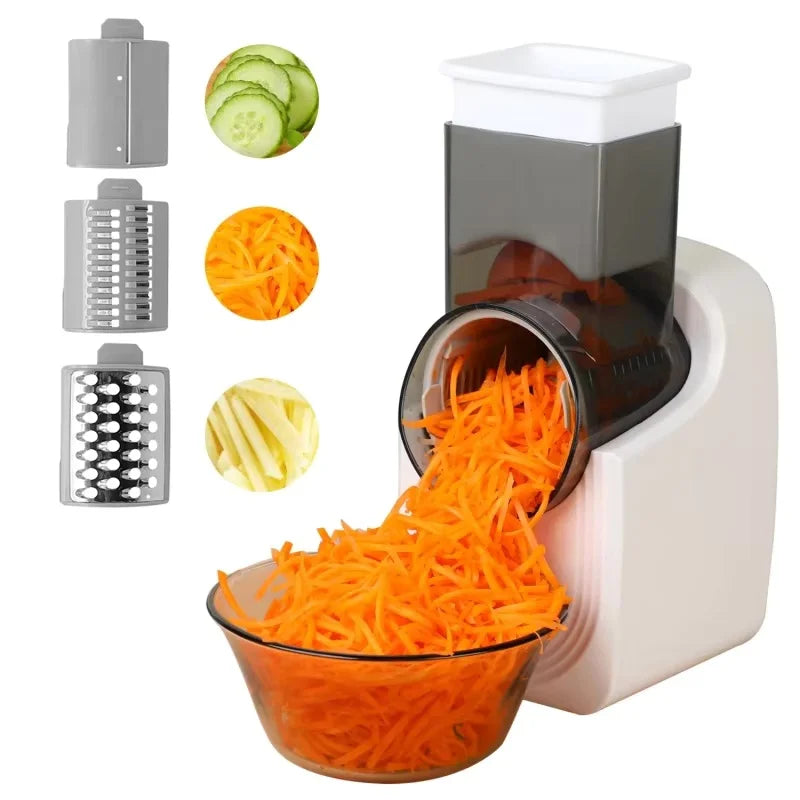 Electric Cheese Grater Electric Slicer Shredder Electric Vegetable Slicer Salad Maker  Fruit Cutter Food Processor Spiralizer