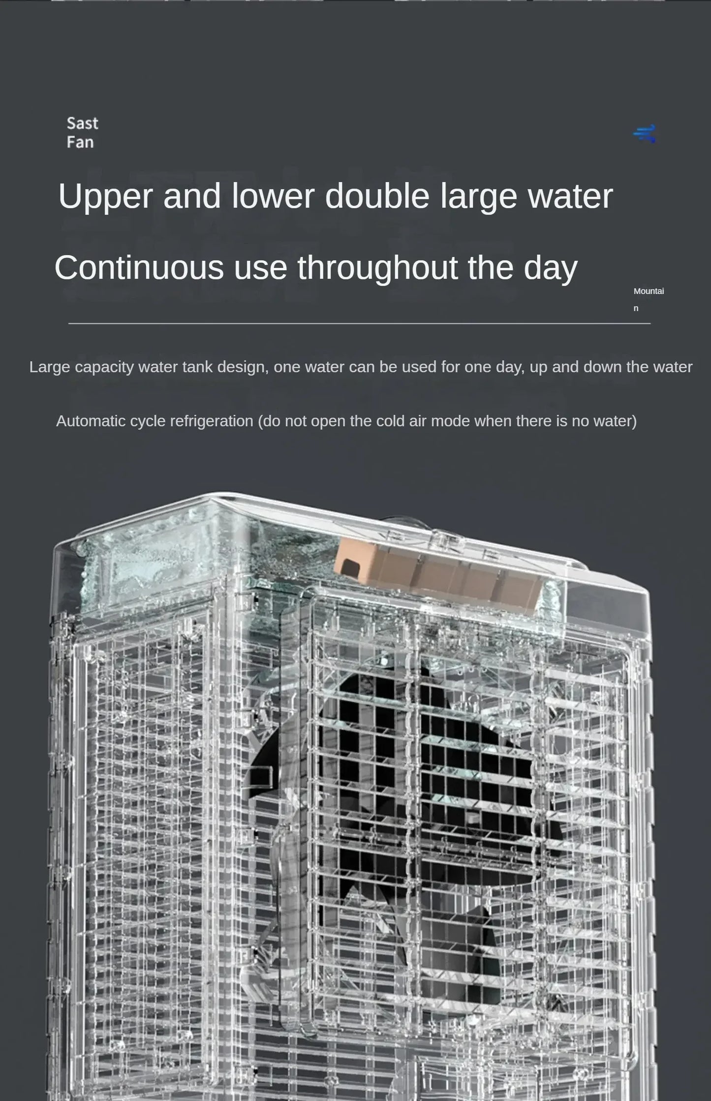 Air Cooler Large Industrial Water Cooler Evaporative Water Cooling Air Conditioner Fan Household Fan Mini Aire Acondicionado