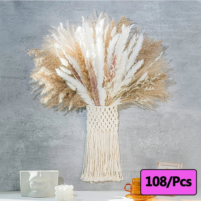 300pcs Rabbit Tail Grass Flower Bouquet