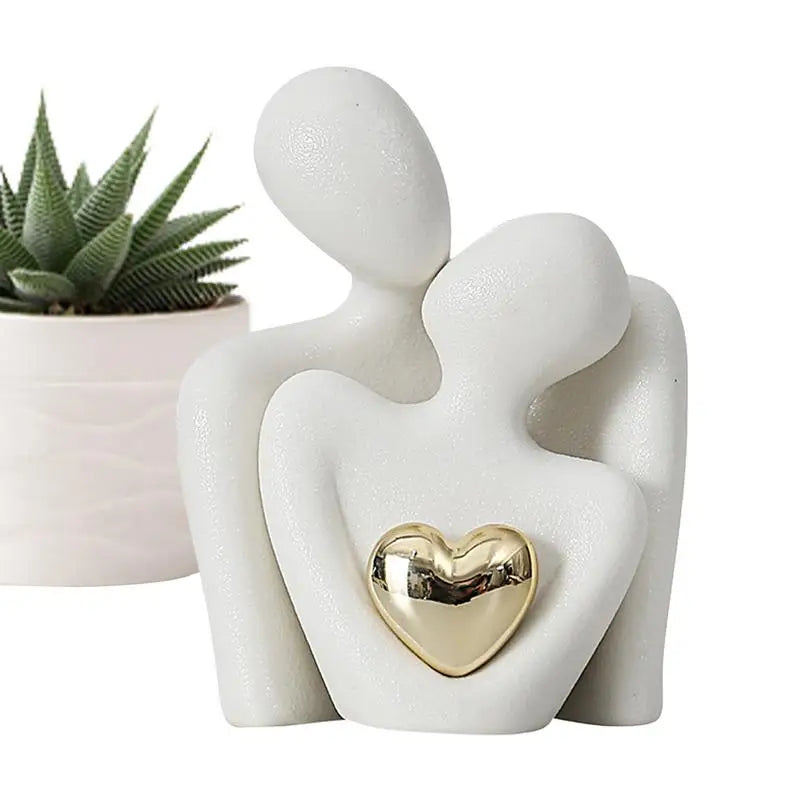 Decorative Abstract Couple Statue Modern Decoration