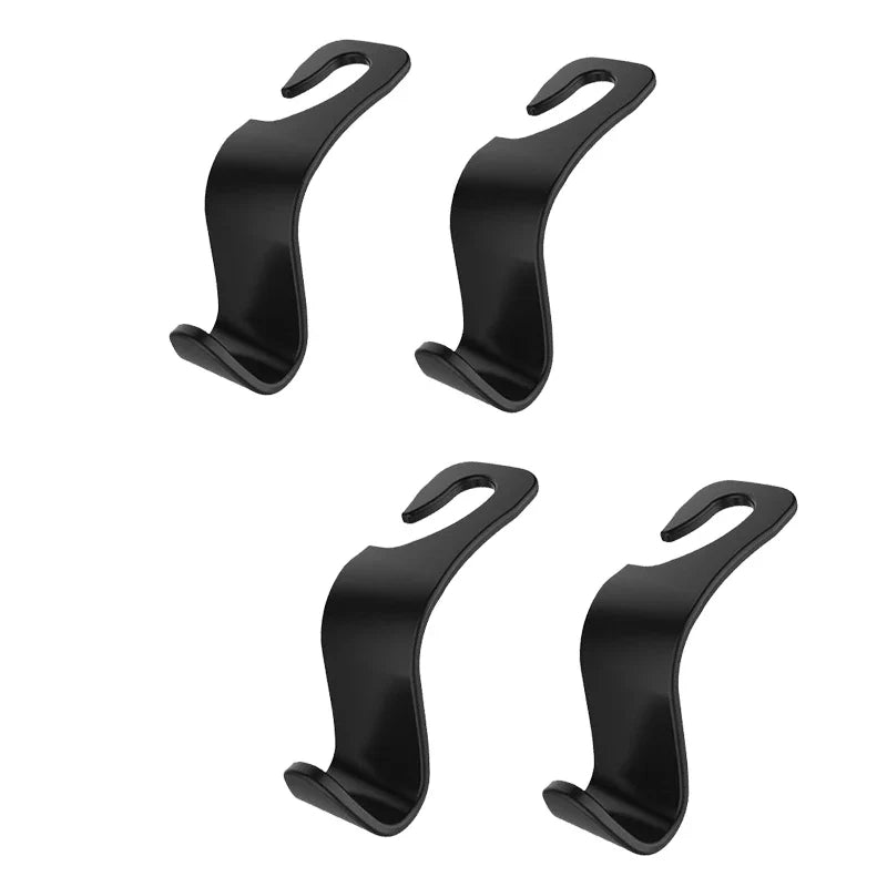 4Pcs Carbon Fibre Hook Car Seat