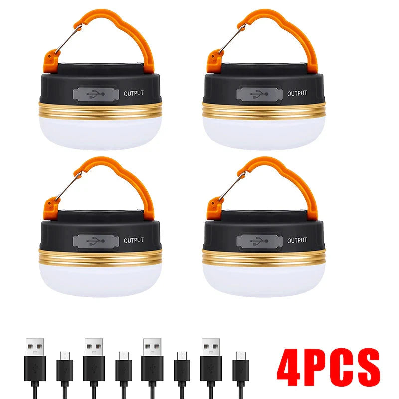 High Power Camping Lantern Tents Lamp USB Rechargeable