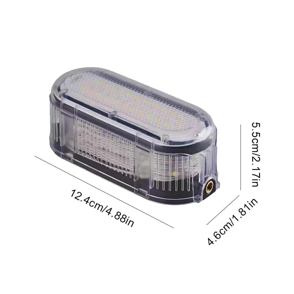 6.5m Magnetic Camping Lamp IP44 Waterproof Outdoor String Lights Power Bank Portable Decorative Lights for Home Party Decoration