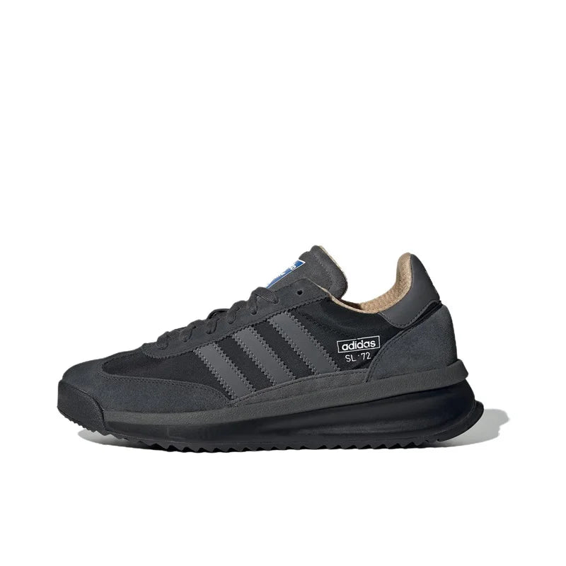Adidas Originals SL 72 RTN Classic Retro Slip-resistant and Wear-resistant Low-top Casual Shoes Men and Women, Blue and White