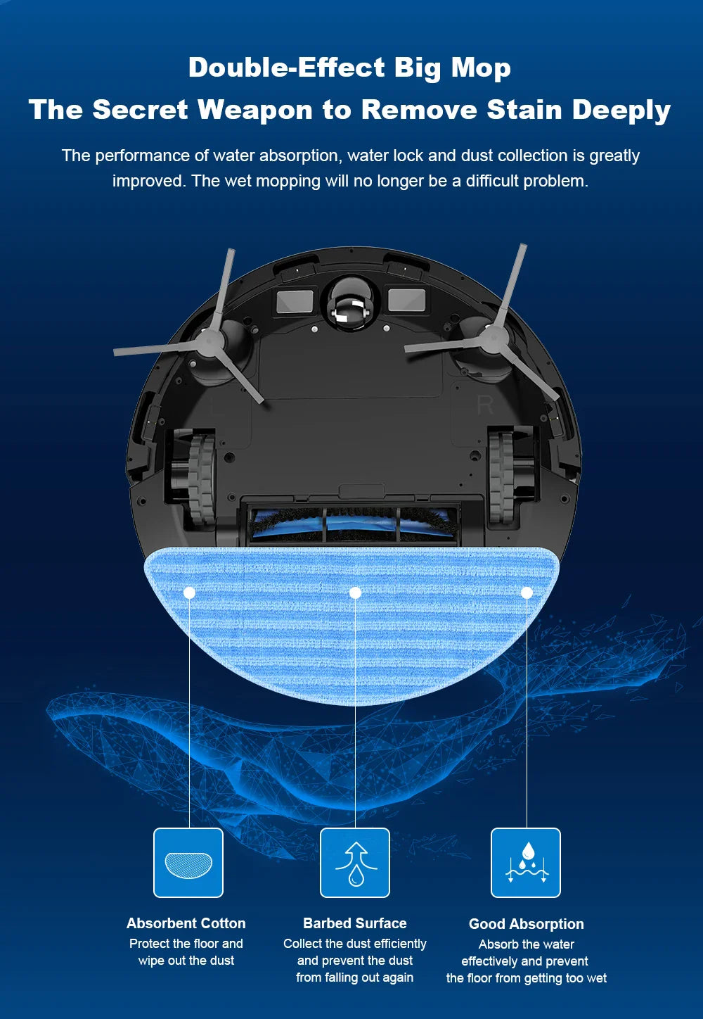 Liectroux / LILIN X6 LDS Robot Vacuum Cleaner,Laser Lidar Navigation,Wet Dry Mopping,6500Pa Suction,Multi-Floor Map,Carpet Boost